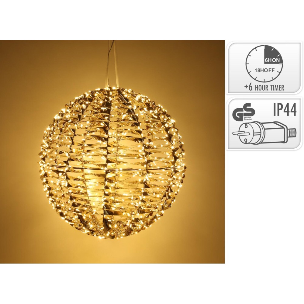 SFERA PET D40 270LED ORO B.CAL